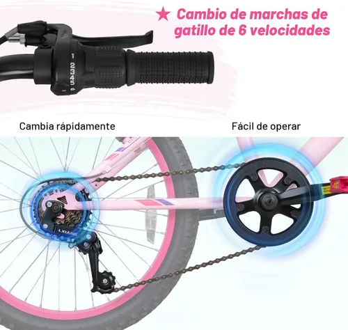 Vista 2 de WEIZE 20 24 inch Mountain Bike Trail MTB Bicycle for Teen Girl