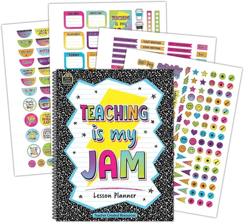 Vista 2 de Teacher Created Resources Brights 4Ever Planificador de lecciones (TCR3928)