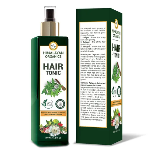 Vista 3 de Himalayan Organics - Tónico de cabello virgen puro de prensa en frío - 6.8 fl oz/6.8 Fl.Oz