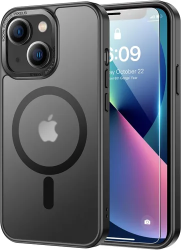 Vista 10 de SEXYMOM Funda magnética para iPhone 11 con protector de pantalla, compatible con carga inalámbrica, prueba de caídas de grado militar de 21 pies, a