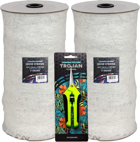 Vista 9 de COMMON CULTURE Grow Strong - Rollo de malla suave de nailon enrejado a granel, cuadrados de 3.5 pulgadas (3.5 in), 5 pies x 225 pies
