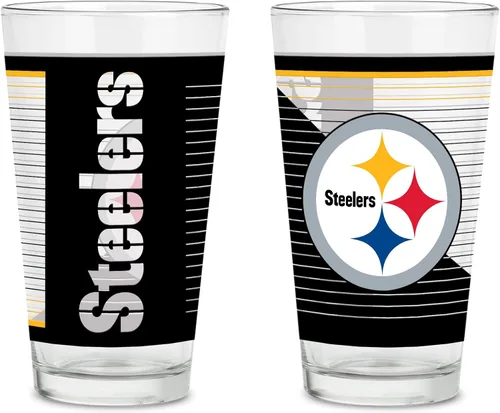 Vista 27 de Rico Industries NFL Football Main - Juego de 2 vasos clásicos de 16 onzas con logotipo impreso digitalmente, apto para lavavajillas NFL Football