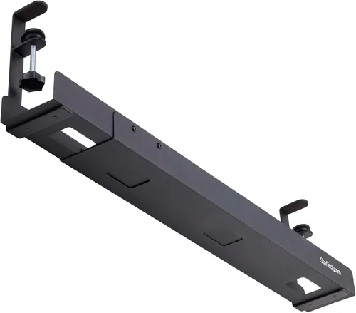 Vista 5 de StarTech - Bandeja de gestión de cables para debajo del escritorio, color negro (CALB - Bandeja de cables de escritorio) Instalación