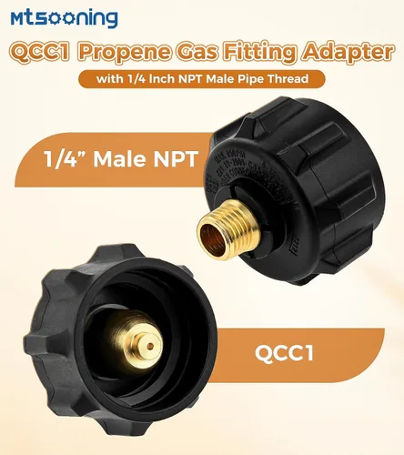Vista 3 de Kit de adaptador de montaje de gas propano de tuerca QCC1, adaptador