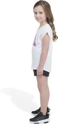 Vista 5 de adidas girls 2-piece Tee & All Over Print Woven Short Set
