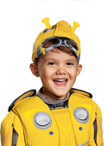 Vista 2 de Disguise Disfraz infantil musculoso de Bumblebee para niño, amarillo, M(3T-4T)