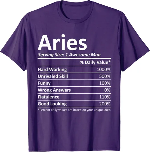Vista 43 de ARIES Nutrition - Camiseta divertida de regalo con nombre personalizado para cumpleaños, Negro, S