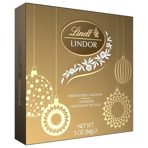 Vista 24 de Lindt Lindor - Trufas de chocolate extra oscuro 60 %, caramelo de chocolate negro con centro de trufa suave y derretida, ideal para regalar, 5.1