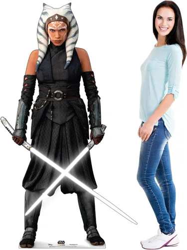 Vista 3 de Gráficos avanzados Star Wars: El mandalorian tamaño real cartón recorte Standups