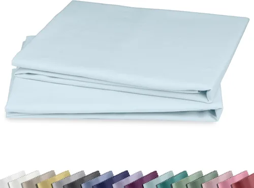 Vista 21 de California Design Den Juego de 2 fundas de almohada estándar tamaño Queen - 100% algodón, juego de 2 fundas de satén suave, se adapta a almohadas