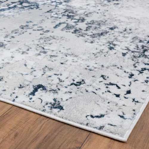 Vista 3 de LUXE WEAVERS Alfombra abstracta azul moderna de 5 x 7 para sala de estar