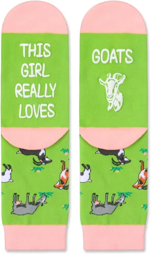 Vista 2 de Zmart Cute Farm Animal Socks for Girls Pigs Socks Pigs Gifts Goats Gifts Dinosaurs Socks Kids