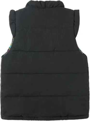 Vista 2 de LittleSpring Chaleco acolchado de invierno para niñas, chaleco acolchado ligero, ropa de abrigo cálida