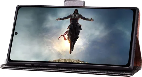 Vista 7 de SUANPOT Funda de piel tipo cartera para Samsung Galaxy Note 20 5G de 6.7 pulgadas con bloqueo RFID, tarjetero para tarjetas de crédito, funda
