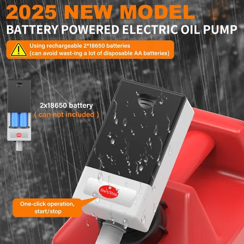 Vista 4 de Bomba automática de transferencia de combustible con sensor de parada automática, bomba de gasolina portátil rápida y segura con 3 adaptadores