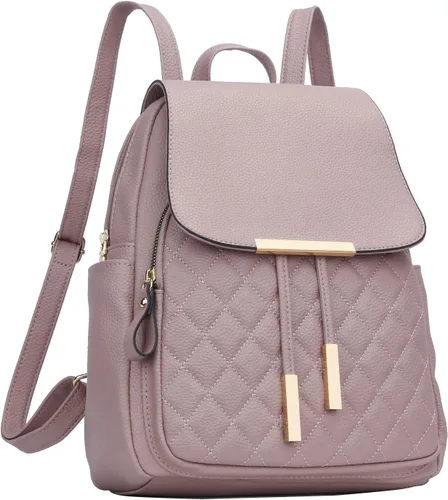 Vista 16 de KKXIU - Mochila de cuero de moda para mujeres y damas, bolsa de viaje y para el día, con correa para los hombros, A-Negro, Mediana, Mochila