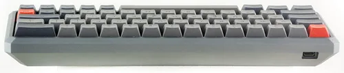 Vista 6 de Clack Teclado mecánico de aluminio macizo - Interruptores Cherry MX Brown - Intercambiable en caliente - GK64, gris