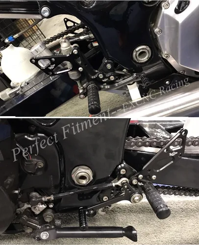 Vista 7 de FXCNC Reposapiés ajustables para motocicleta CNC Billet, compatibles con GSXR1300 GSX1300R HAYABUSA 1999-2020