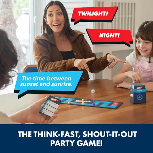 Vista 2 de Educational Insights Blurt! El juego de fiesta rápido, grita y dilo - Juegos familiares para niños y adultos, Juegos de mesa para la noche