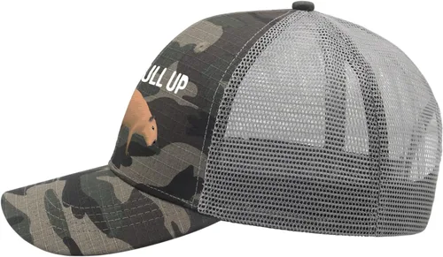Vista 3 de Hat Ok I Pull Up Dad Hat for Men Vintage Denim Hats Adjustable