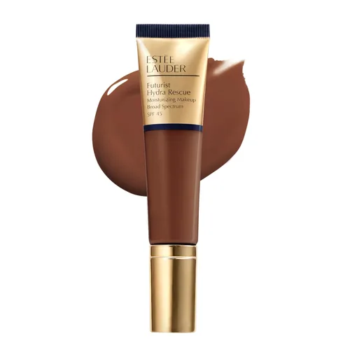 Vista 30 de Estée Lauder Futurist Hydra Rescue Moisturizing Foundation Makeup SPF 45 for a 12-Hour Glow, 1.2 Fl Oz