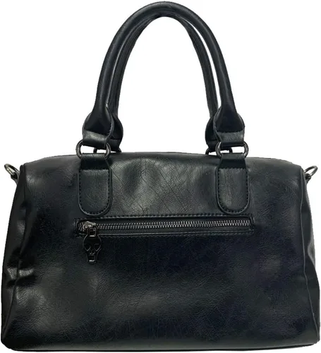 Vista 2 de Bolso de mano y bolso con cadena de calavera gótica para mujer, bolso de hombro