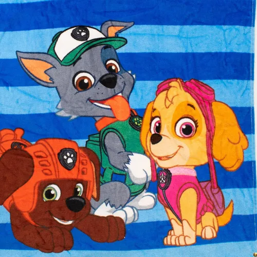 Vista 4 de Paw Patrol Poncho de toalla con capucha para niños talla única