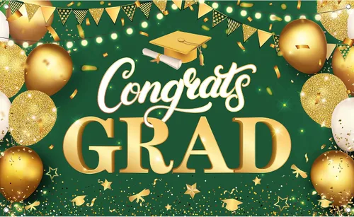 Vista 34 de KatchOn, XtraLarge We are So Proud of You Banner – 72 x 44 pulgadas Fondo de graduación negro y dorado 2026 para decoraciones de graduación 2026