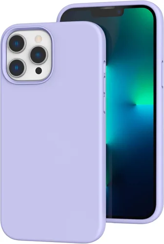 Vista 27 de Funda de silicona líquida compatible con iPhone 12 Pro Max 6.7 pulgadas, funda de gel de protección completa con forro de microfibra, funda
