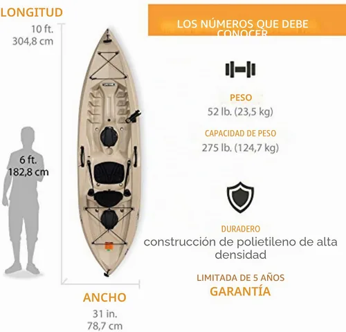 Vista 2 de Lifetime Kayak de pesca Tamarack Angler 100