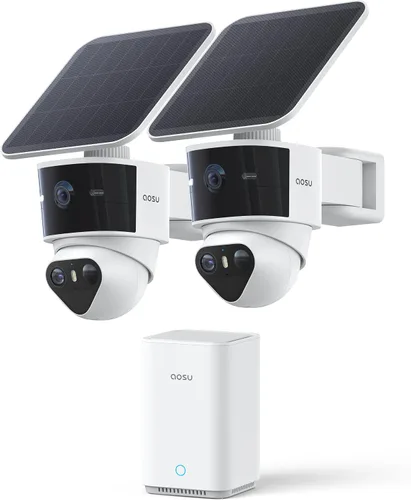 Vista 10 de aosu Cámara de seguridad para exteriores T2 Pro 3K Dual Cam, alimentada por