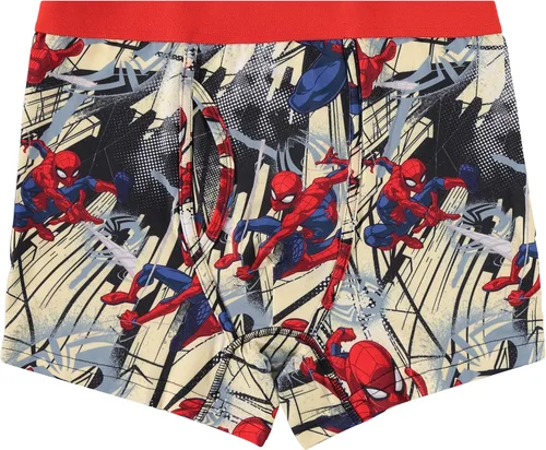 Vista 3 de Marvel Calzoncillos tipo bóxer para hombre, diseño de Spiderman para hombre, paquete de 2 calzoncillos tipo bóxer