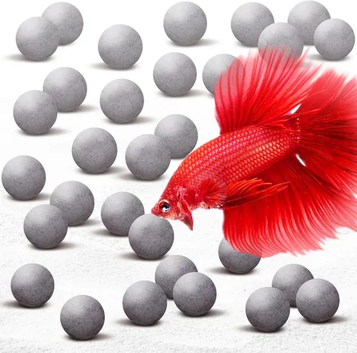Vista 11 de SunGrow Betta Balls, acondicionador de agua con más de 30 elementos beneficiosos para peces tropicales, decoración de equilibrio de pH de tanque