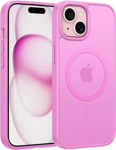Vista 299 de FNTCASE - Funda para iPhone 16 Pro: magnética, mate, translúcida, de grado militar, protectora contra caídas, resistente, fina, duradera y a prueba