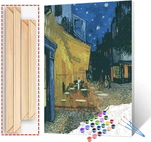 Vista 12 de Serie de Obras Maestras de Vincent Van Gogh Pintura por Números para Adultos de Tucocoo, Kits de Pintura por Números para Adultos DIY