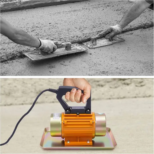 Vista 4 de Motor de vibrador de hormigón eléctrico 250W, vibrador de hormigón de movimiento de mesa portátil, máquina vibradora de cemento portátil, paleta
