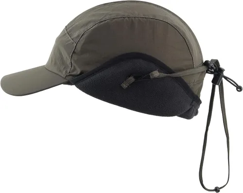 Vista 2 de Home Prefer Gorros de invierno impermeables para hombre, gorra de béisbol con forro polar cálido
