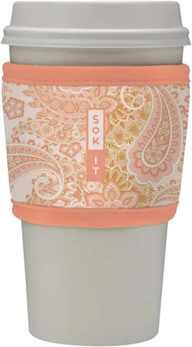 Vista 61 de Sok It HotSok Coffee & Tea - Funda de neopreno con aislamiento reutilizable (floral abstracto)