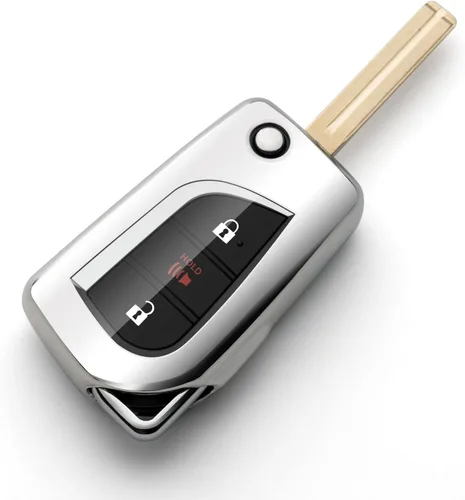 Vista 8 de Compatible con Toyota Corolla Funda para Llavero Negro con Tapa Flip Cadena de Llave para Coche Protector CHR Camry rav4 Corolla iM Accesorios