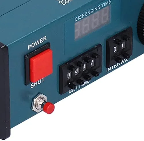 Vista 8 de Máquina de dispensador de pegamento semiautomático Pantalla digital Dispensador adhesivo líquido Operaciones manuales semiautomáticas Enchufe AC110V
