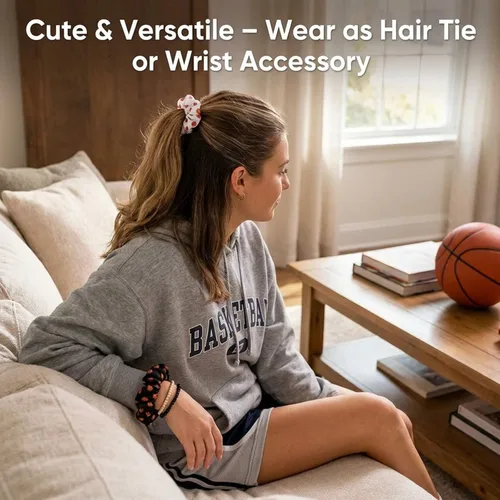 Vista 5 de WILLBOND 20 coleteros deportivos de baloncesto para el cabello, regalos