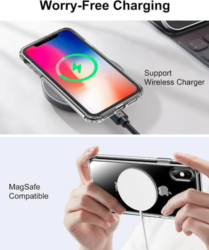 Vista 130 de HOOMIL Funda para iPhone 7 Plus/iPhone 8 Plus de 5.5 Pulgadas, sin amarillamiento, protección contra caídas, cubierta trasera dura transparente