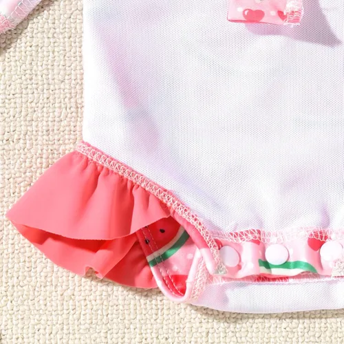 Vista 71 de Aalizzwell Traje de baño de una pieza de manga larga con sombrero para bebé niña
