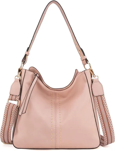 Vista 28 de Montana West - Bolsas hobo medianas para mujer, con asa superior, bandolera, bolso cruzado, bolsa de mano tipo cubo