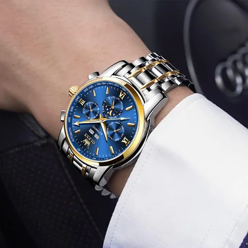 Vista 2 de Relojes automáticos para hombres, regalos de cumpleaños para él, papá, marido, novio, reloj para hombre