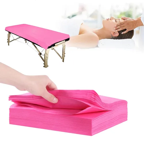 Vista 14 de 200 sábanas desechables, 31 x 71 pulgadas, impermeables, para mesa de masaje, tela no tejida, cubierta de cama para terapia de masaje, tatuajes