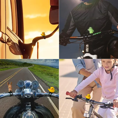 Vista 6 de BONE Character Bike Domestique, Cute Bicycle Handlebar Animal Decoration