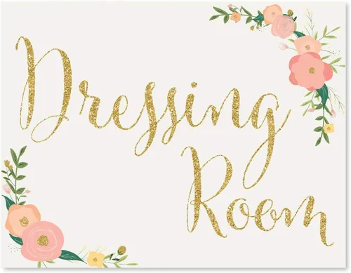 Vista 102 de Andaz Press Letreros de fiesta de boda, purpurina dorada sintética con flores florales de coral melocotón, 8.5 x 11 pulgadas, resalta tu versículo