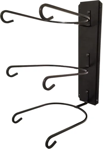 Vista 3 de American Made Classic - Soporte para sombreros de tres niveles, color negro