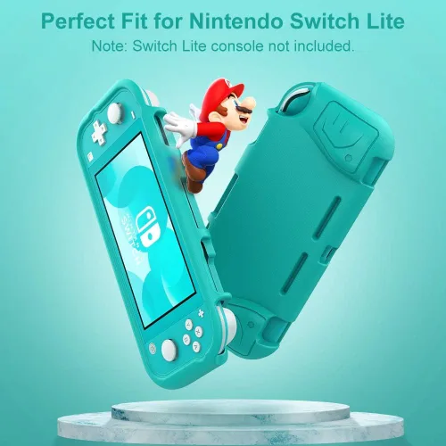 Vista 2 de MoKo Funda de agarre compatible con Switch Lite funda de mango ergonómico de EVA protectora portátil accesorios compatibles con Switch Lite